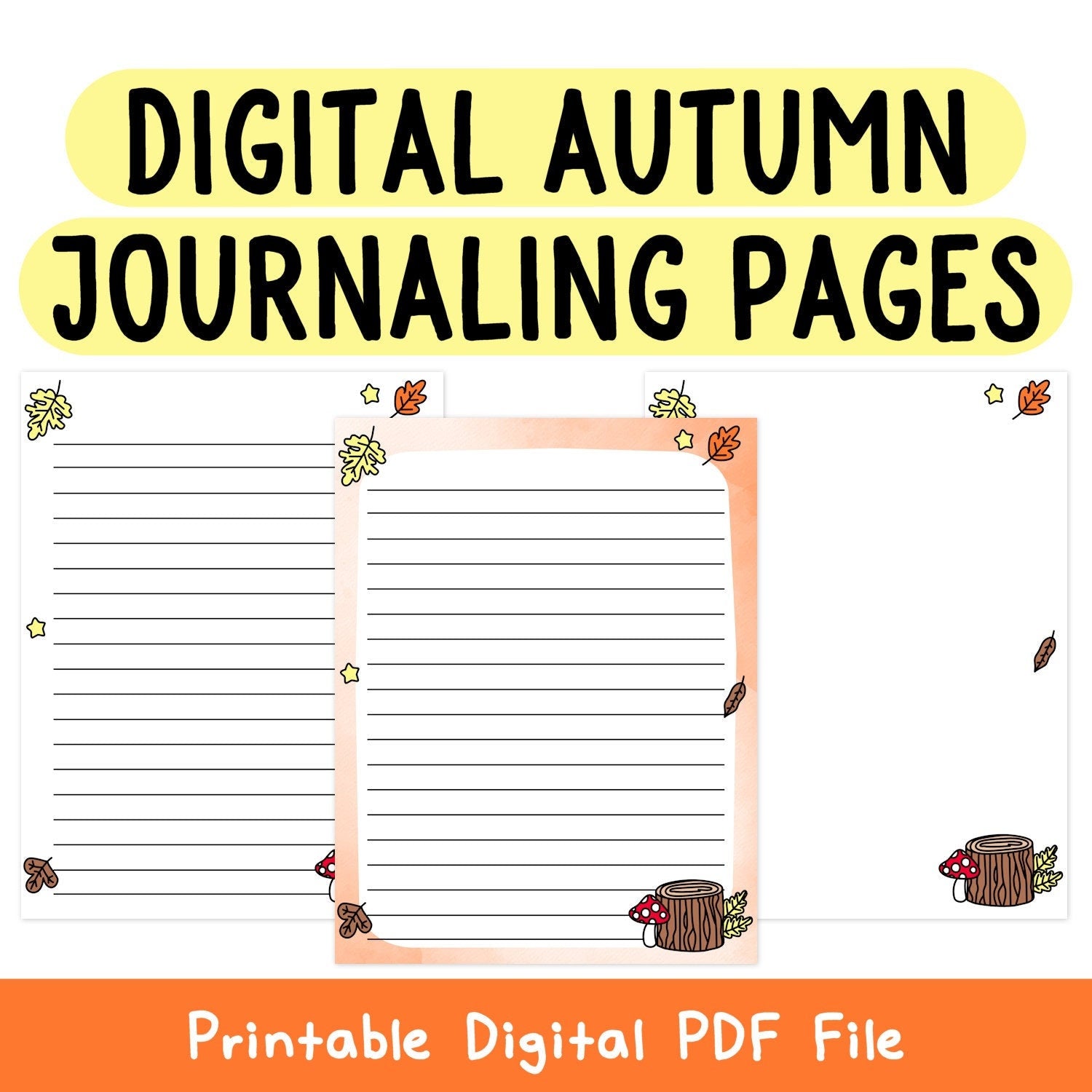 Autumn Journaling Pages