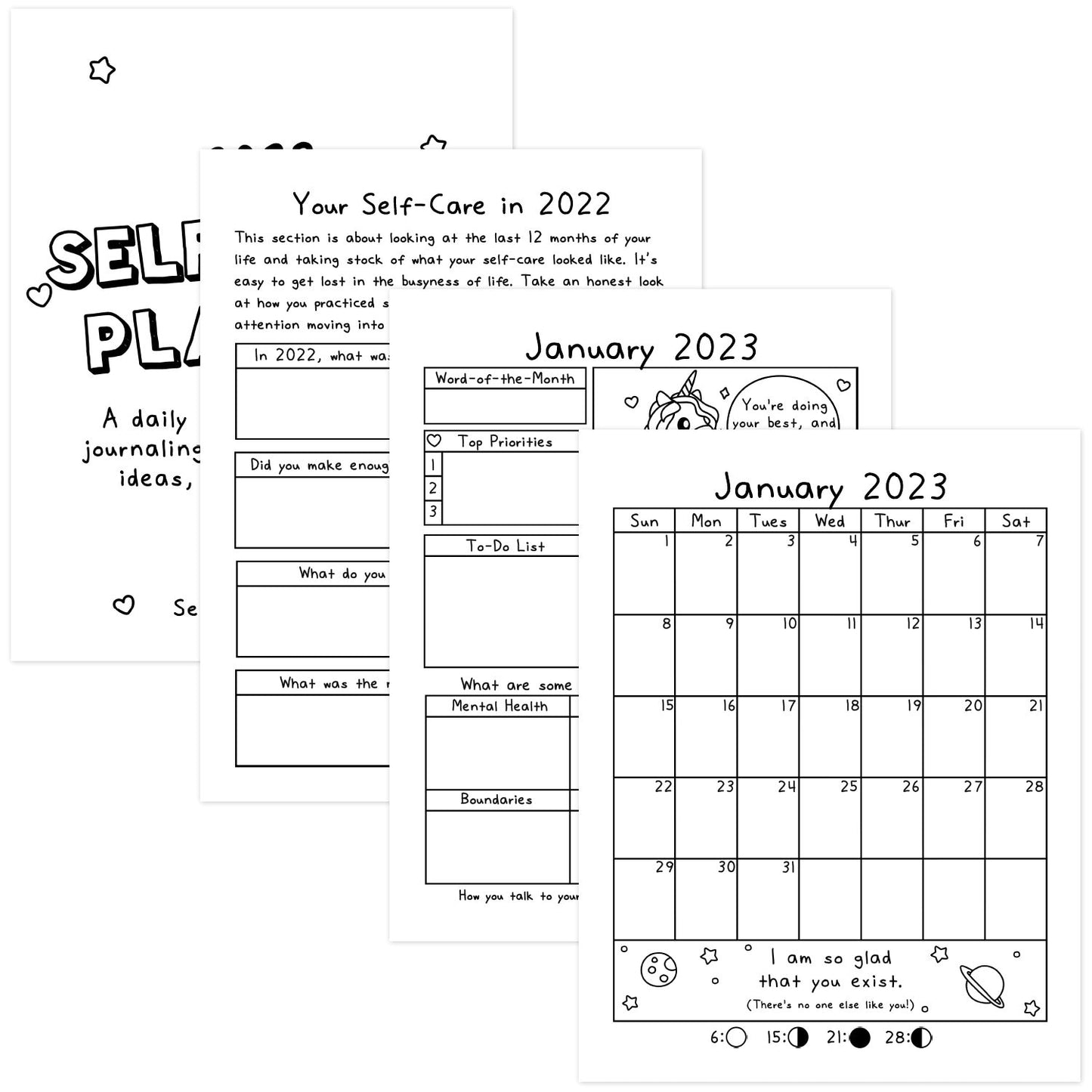 2023 Self-Care Planner