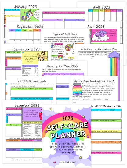2023 Self-Care Planner