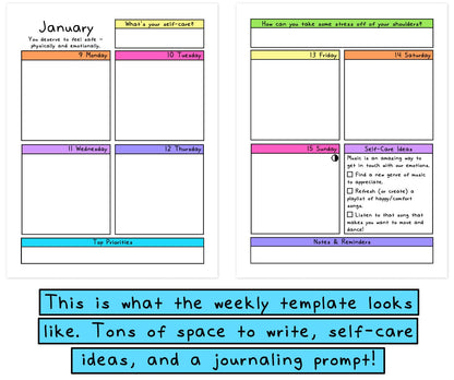 2023 Self-Care Planner