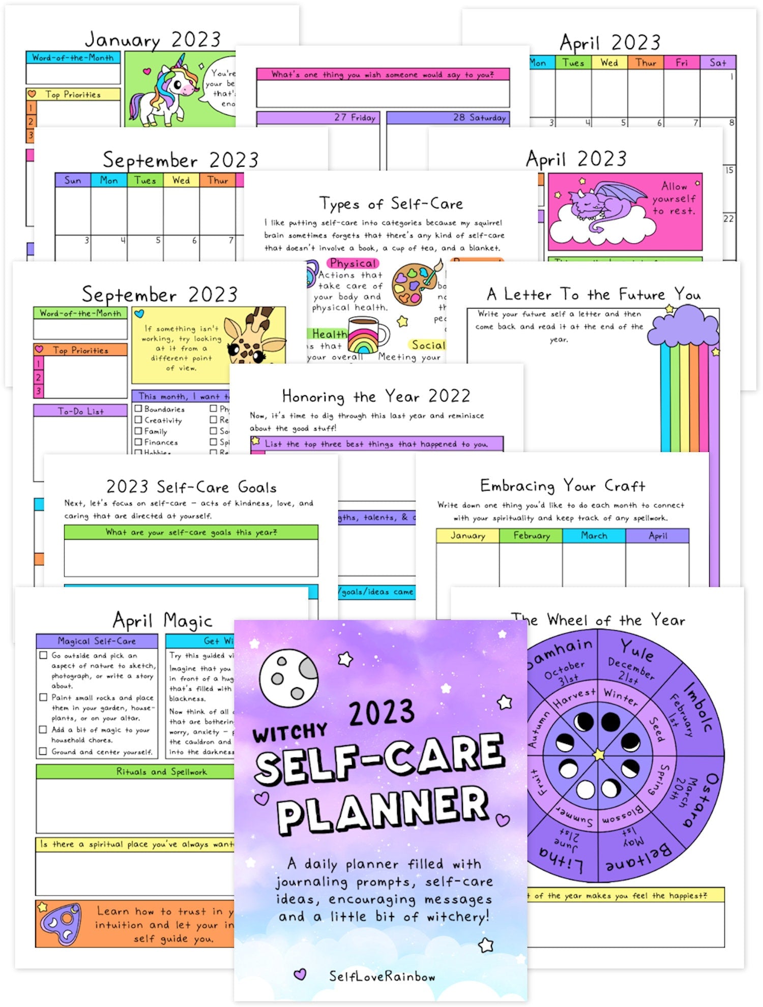 2023 Witchy Self-Care Planner