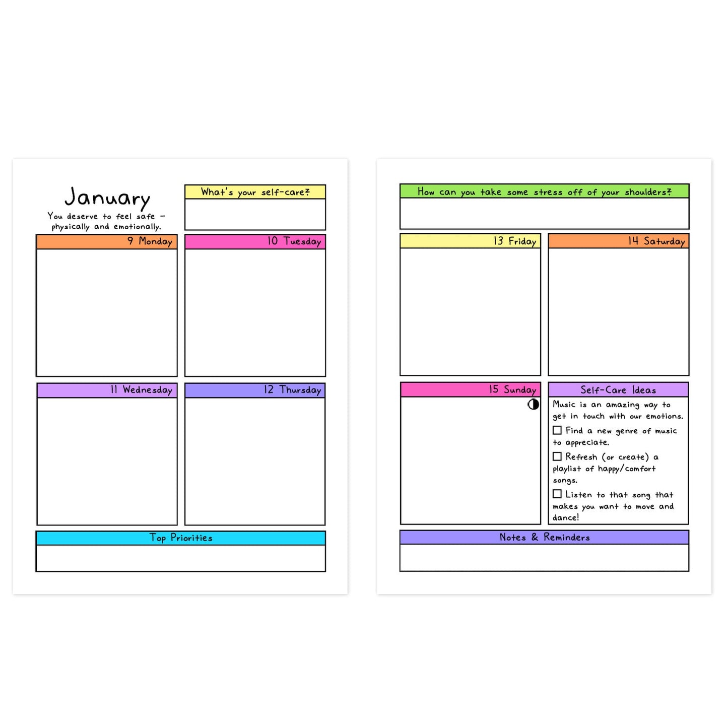 2023 Witchy Self-Care Planner