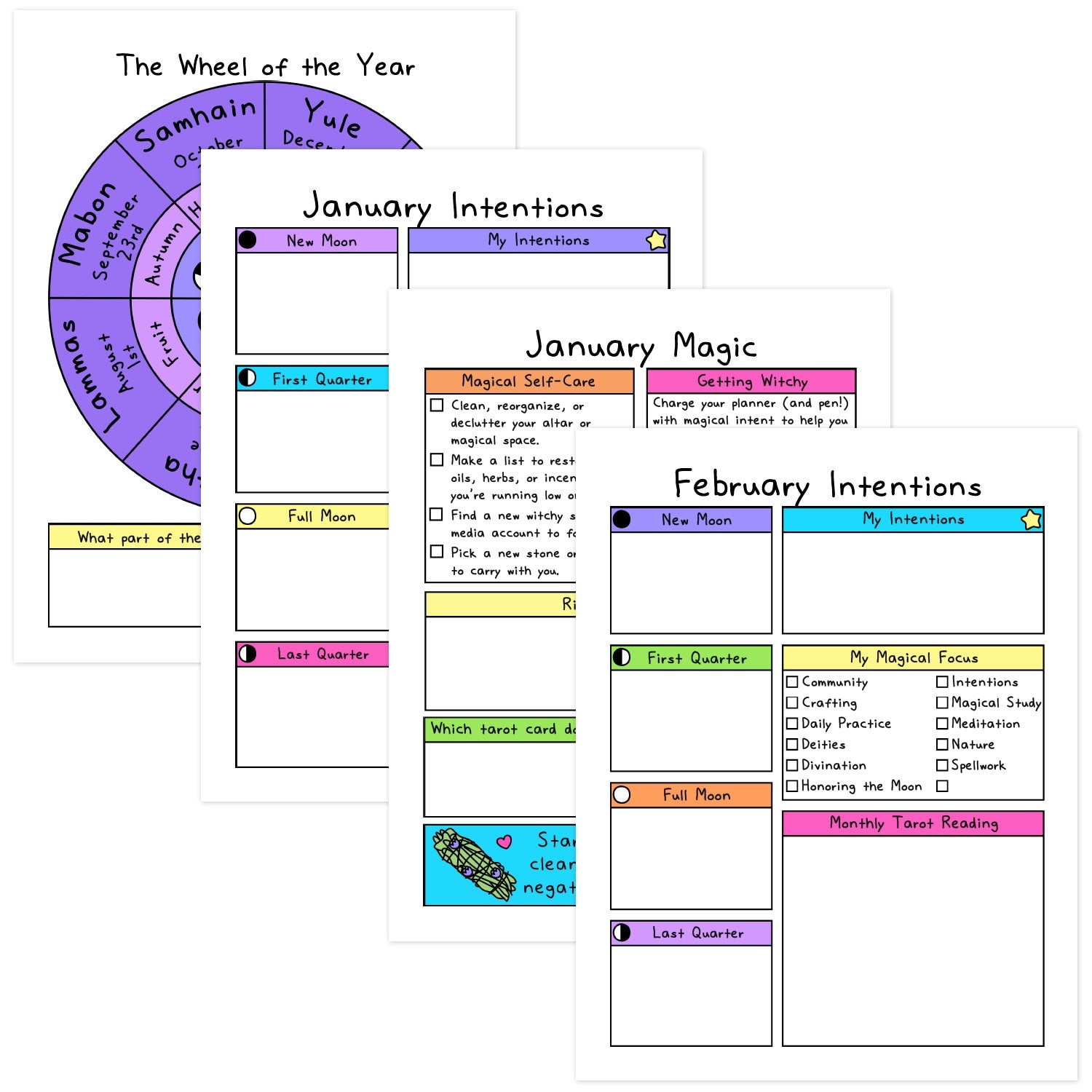2023 Witchy Self-Care Planner