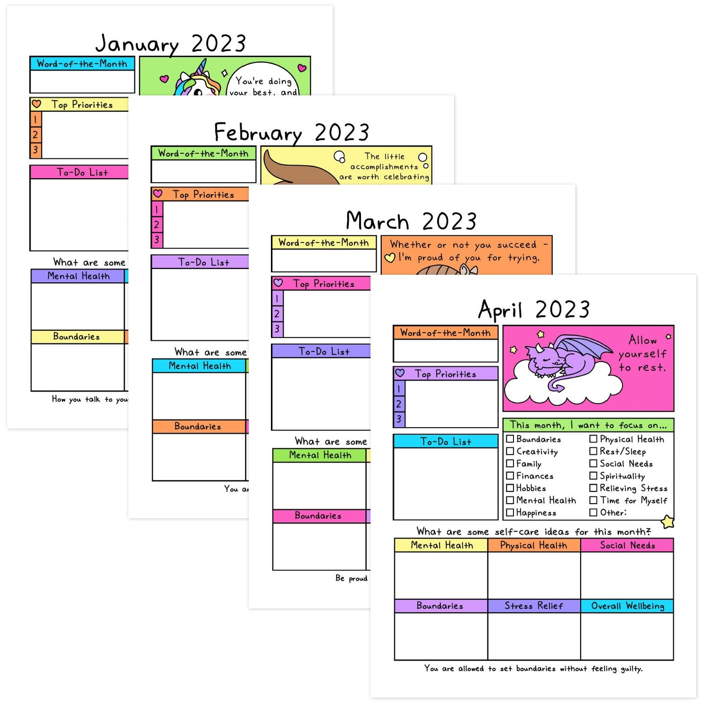 2023 Witchy Self-Care Planner