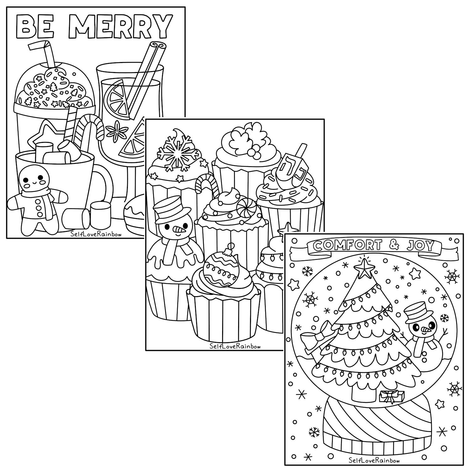 Holiday Coloring Pages – SelfLoveRainbow holiday-coloring-pages-selfloverainbow