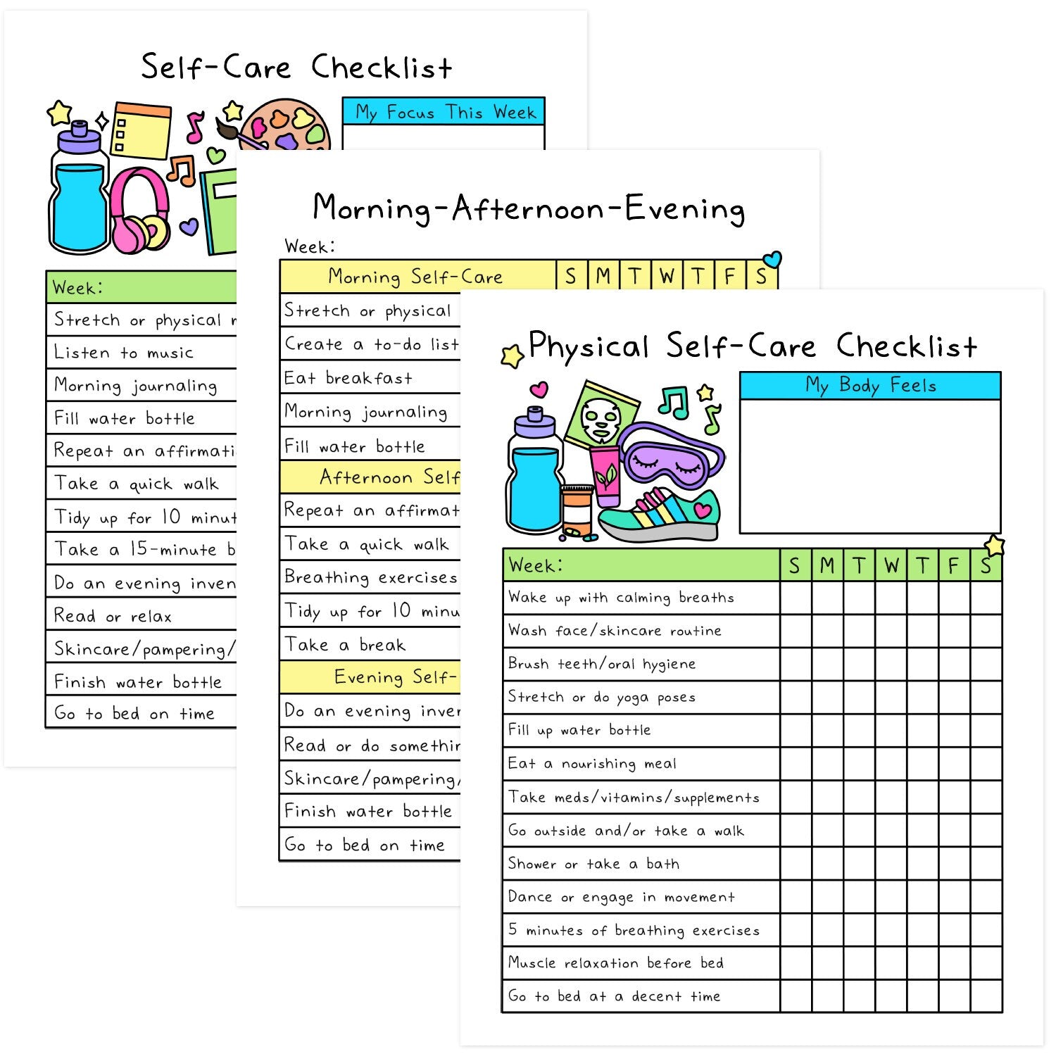 Self-Care Checklists