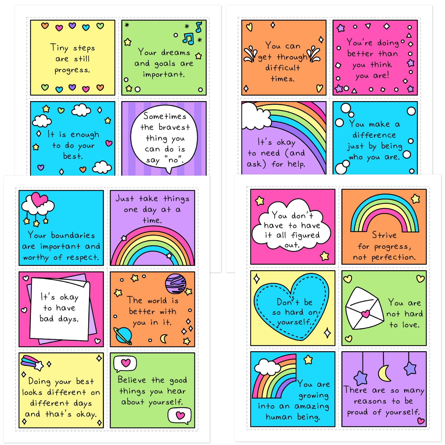 Encouragement Cards for Teens