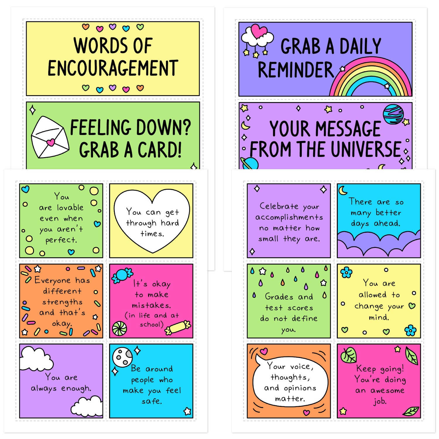 Encouragement Cards for Teens