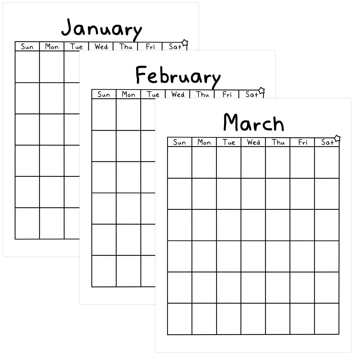 Blank Calendar Printable