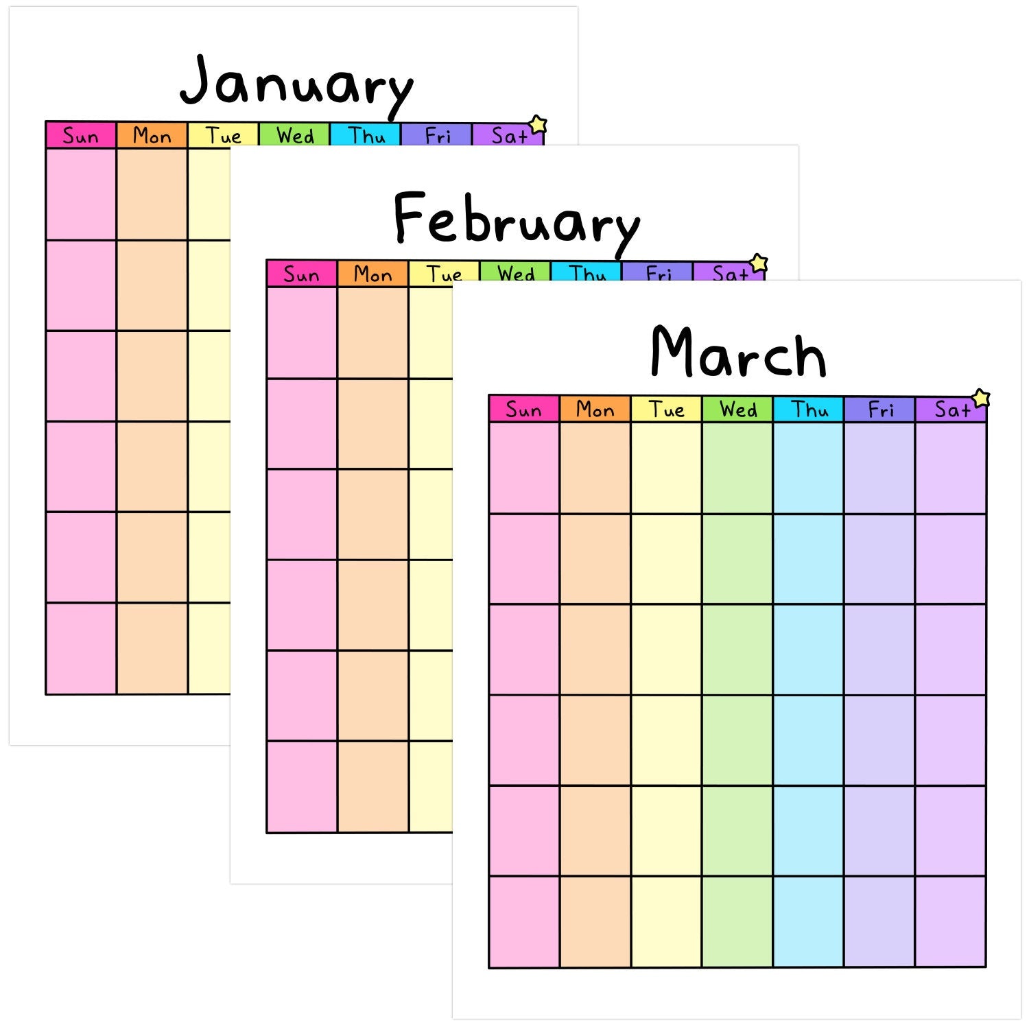 Blank Calendar Printable