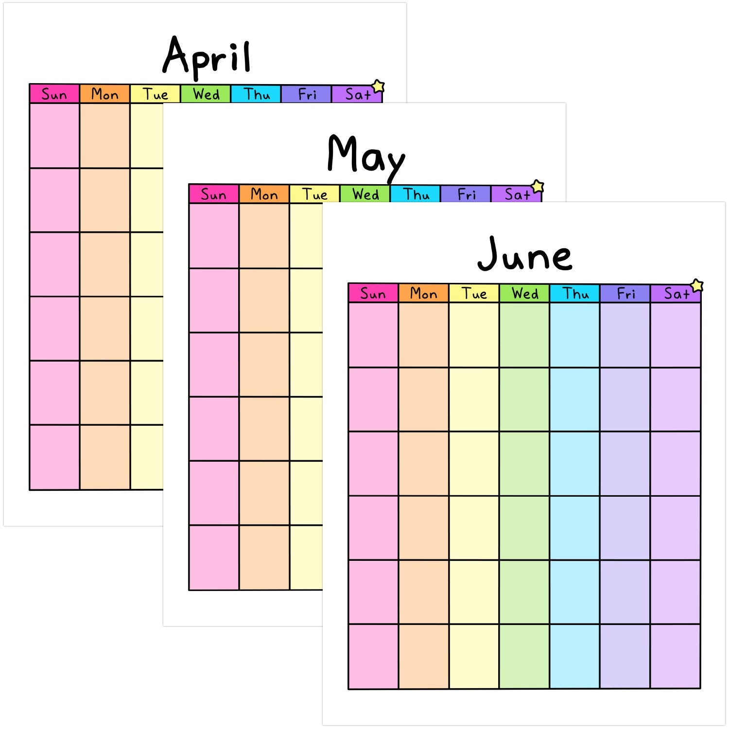 Blank Calendar Printable