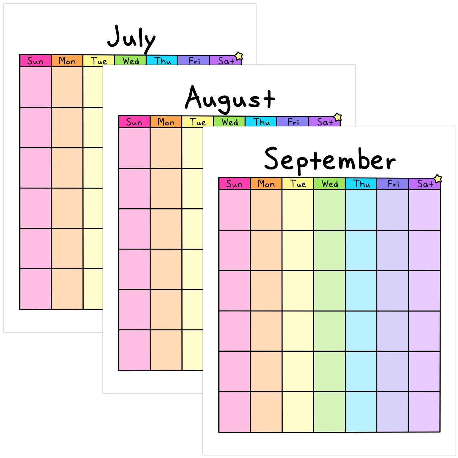Blank Calendar Printable