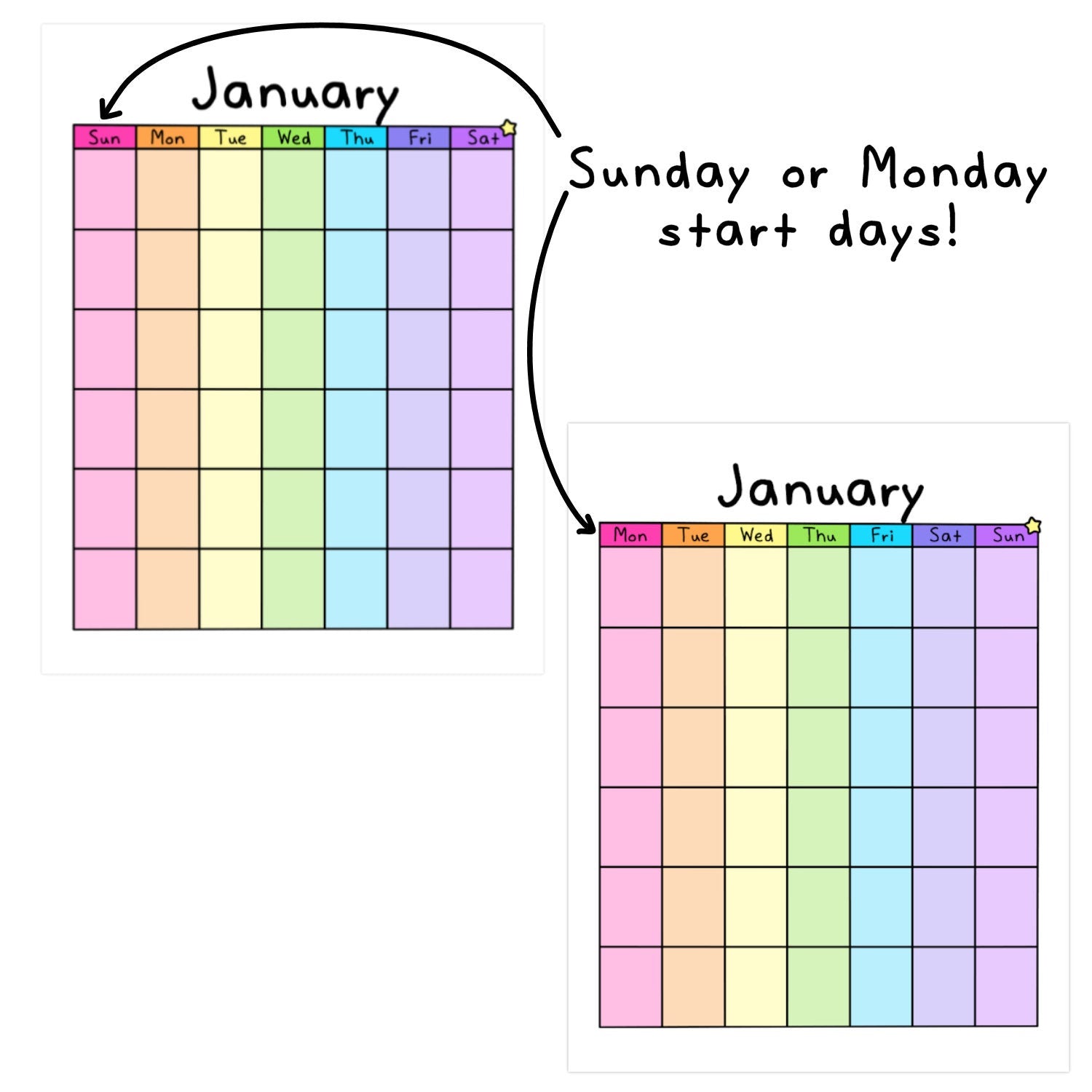 Blank Calendar Printable