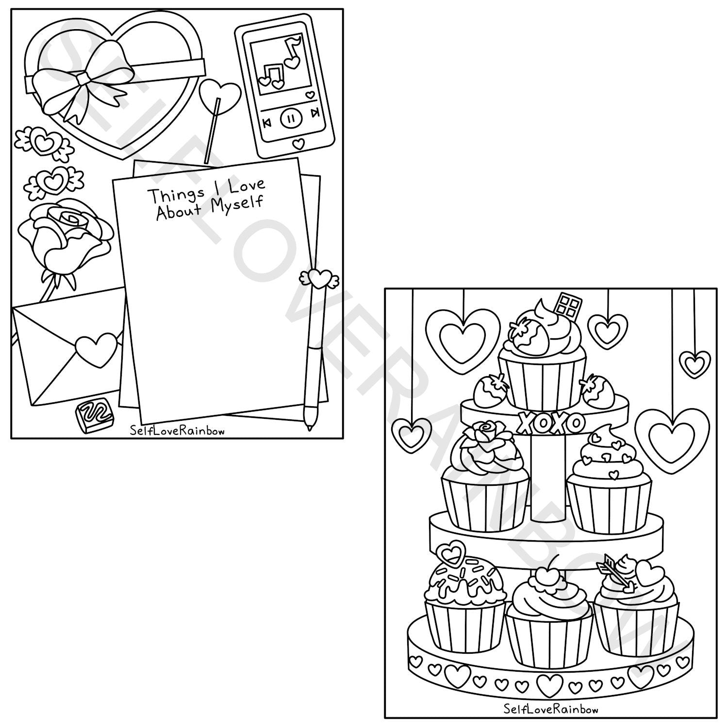 Self-Love Coloring Pages