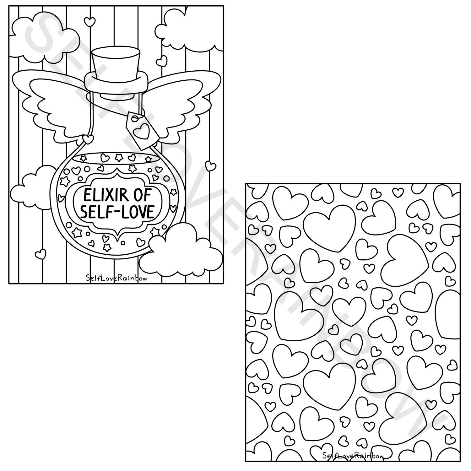 Self-Love Coloring Pages