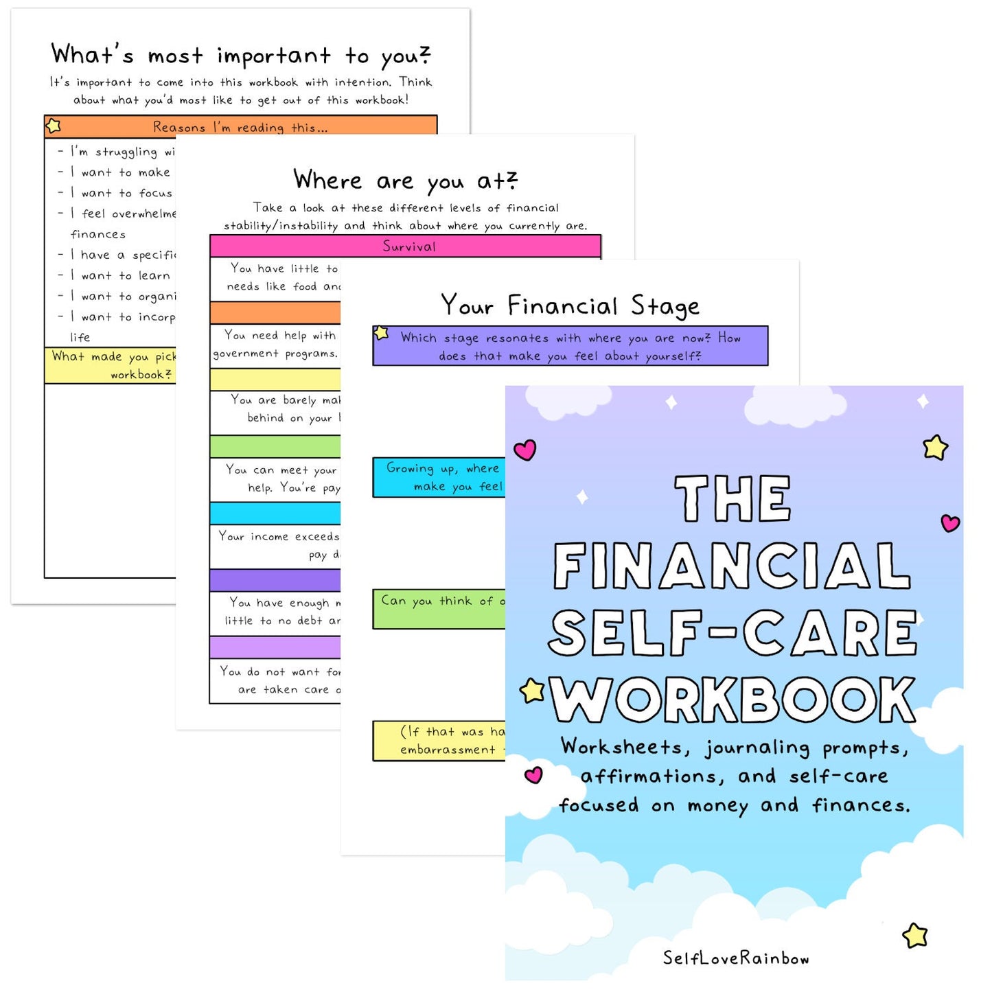 Financial Self-Care Workbook and Planner