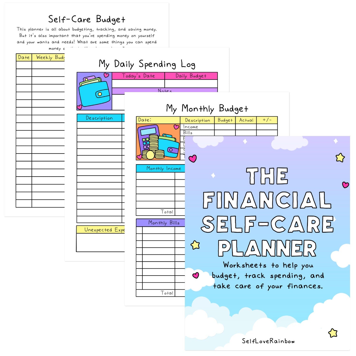 Financial Self-Care Workbook and Planner