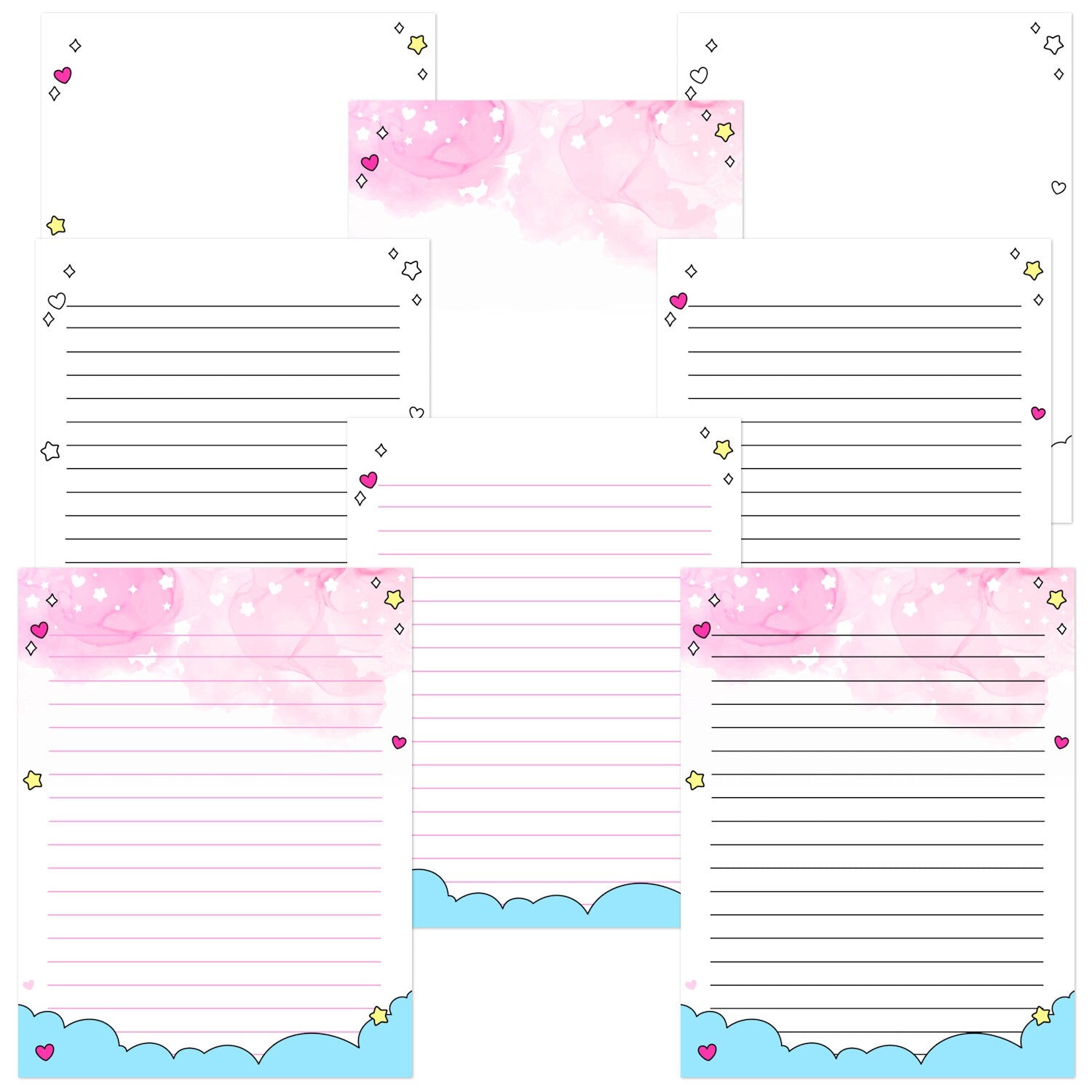 Digital Love Themed Journaling Pages