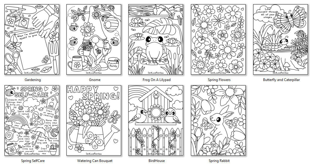 Spring Coloring Pages