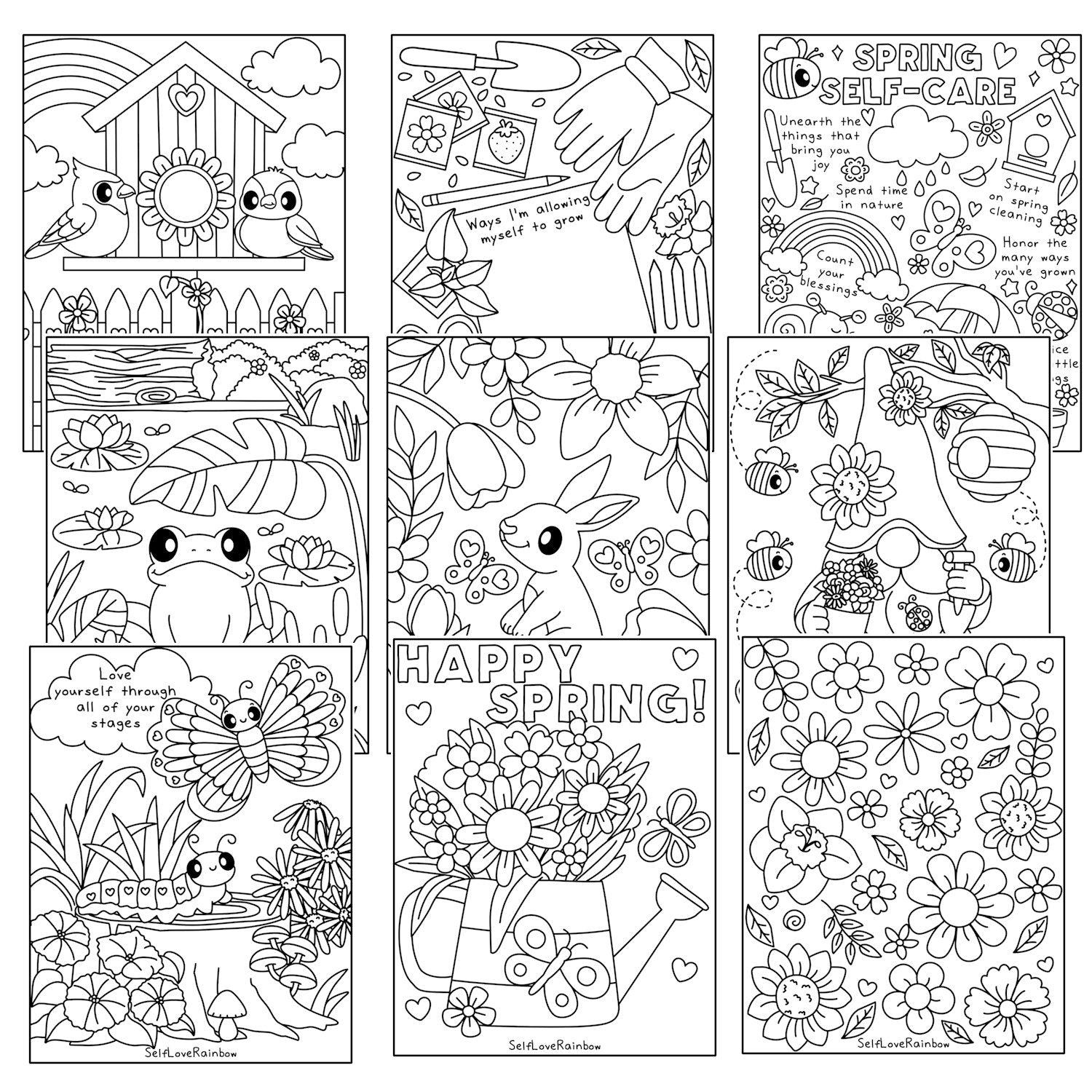 Spring Coloring Pages