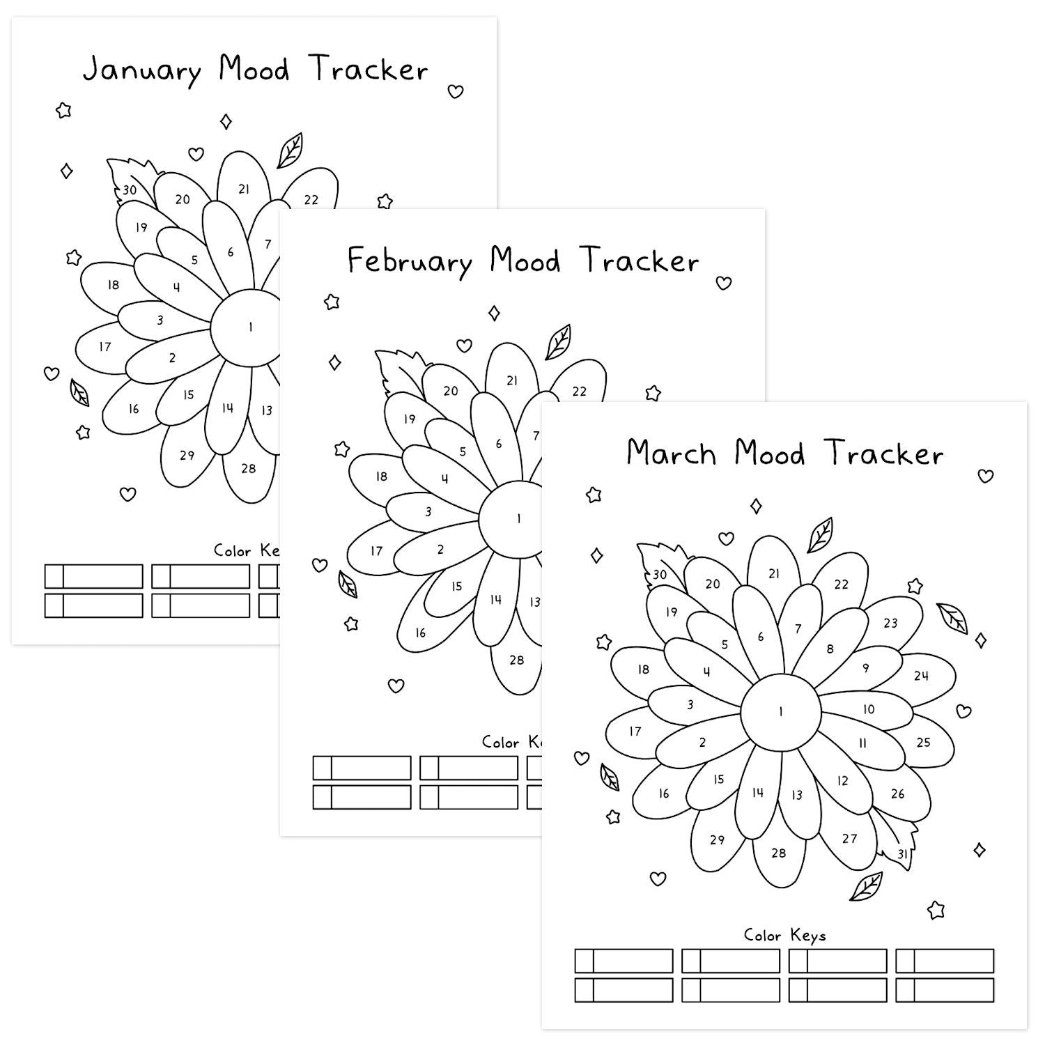 Spring Flowers Mood Tracker