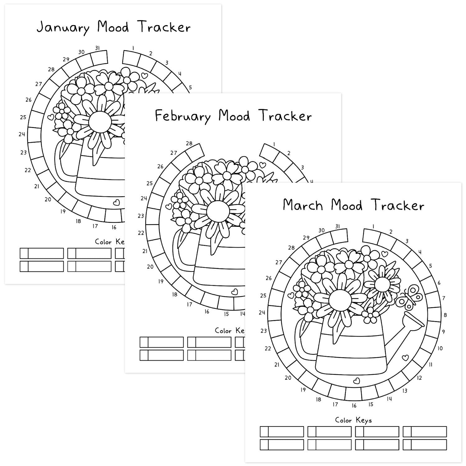 Spring Flowers Mood Tracker