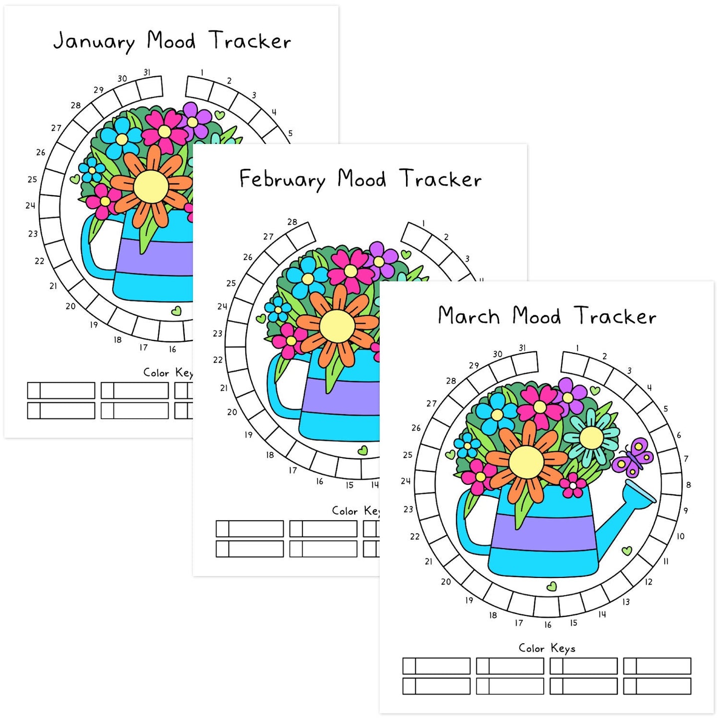 Spring Flowers Mood Tracker