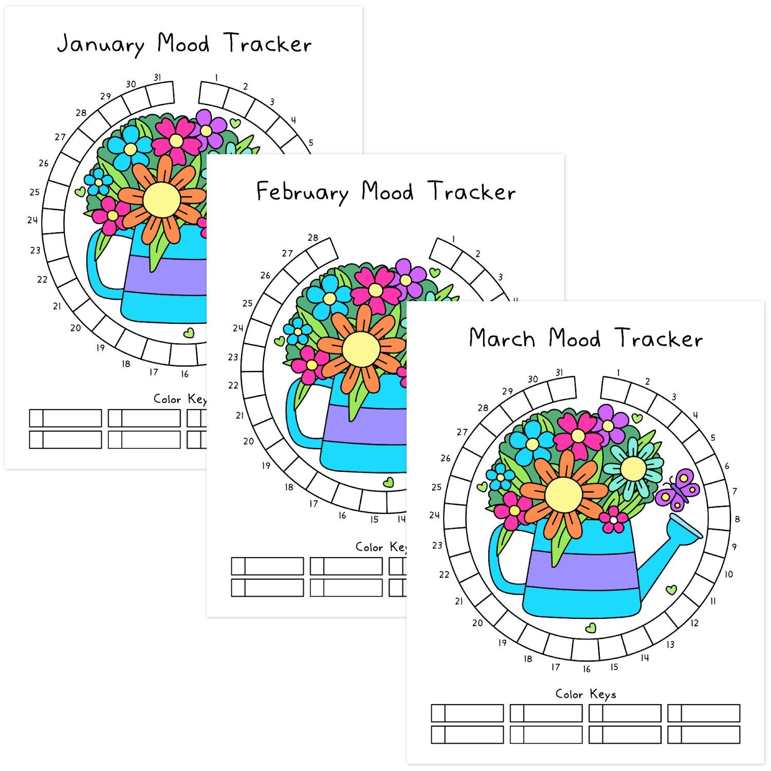 Spring Flowers Mood Tracker