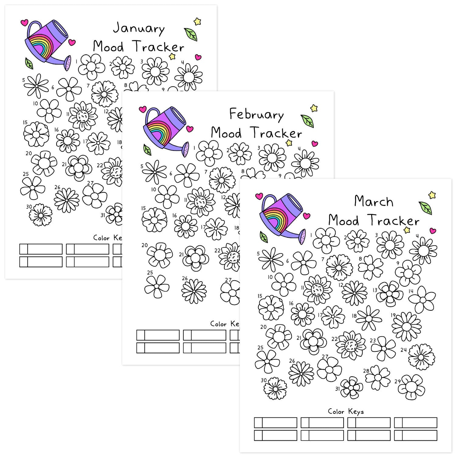 Spring Flowers Mood Tracker