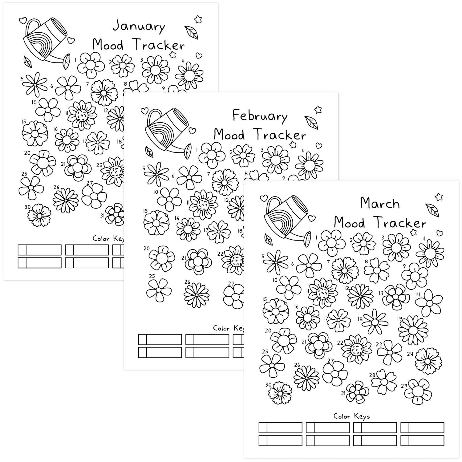 Spring Flowers Mood Tracker