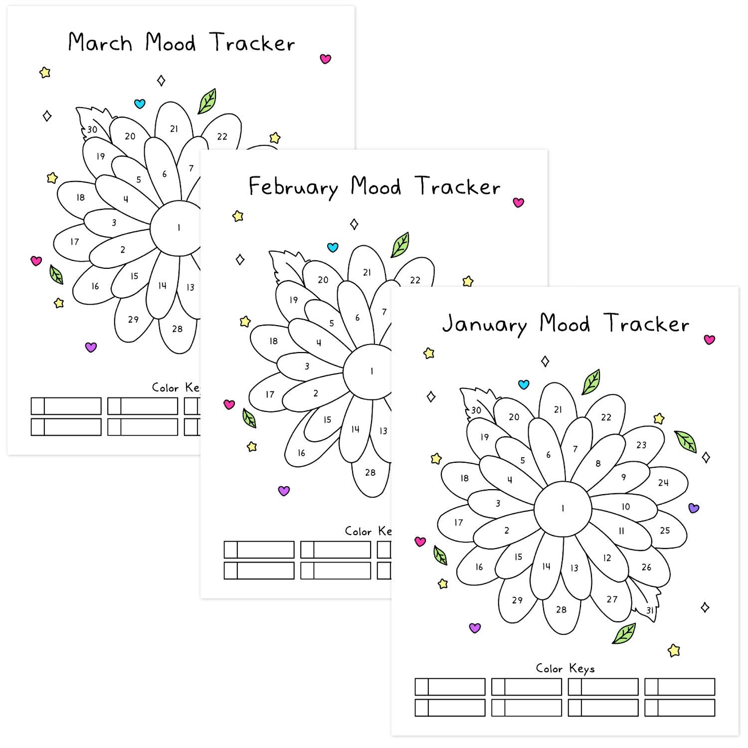 Spring Flowers Mood Tracker