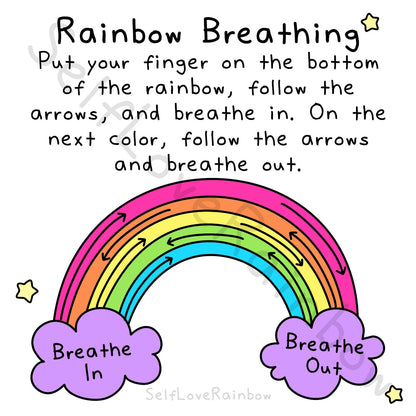 Rainbow Breathing Printable Art