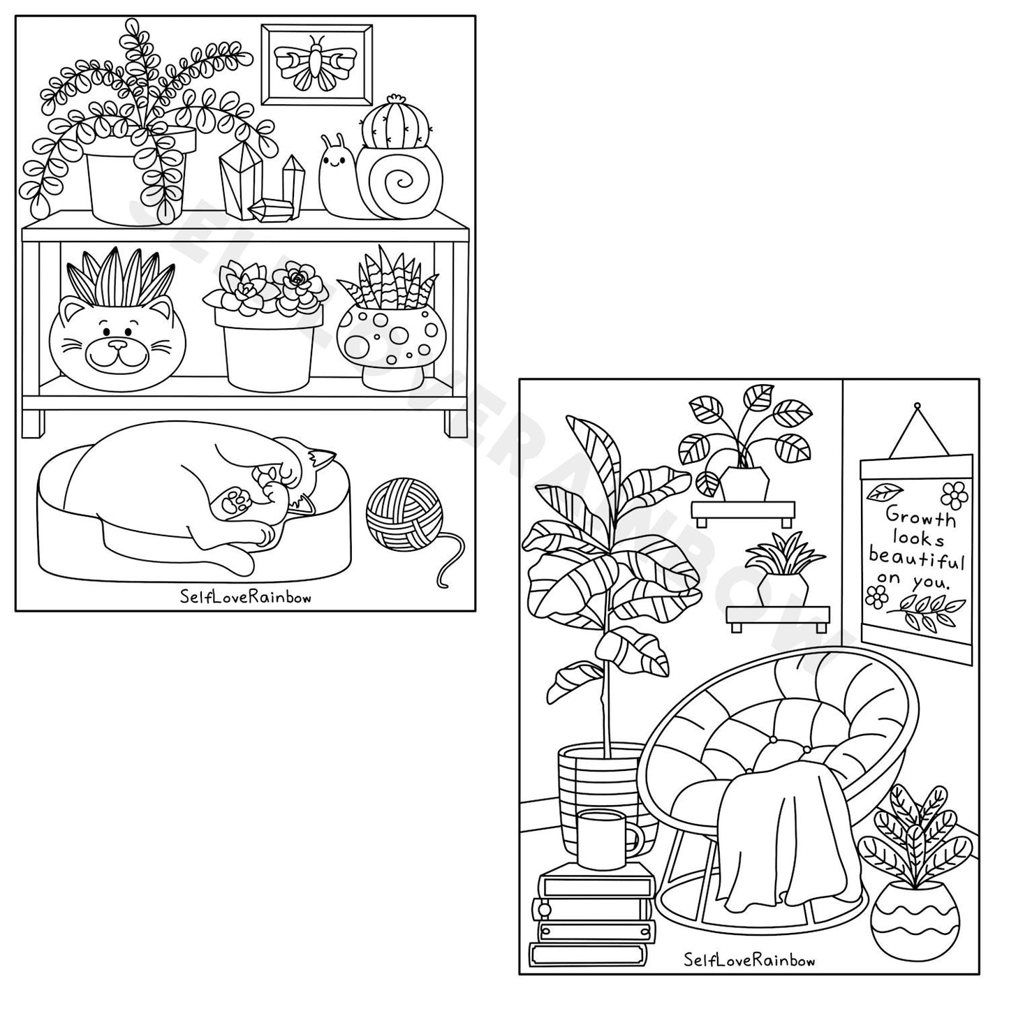 House Plant Coloring Pages