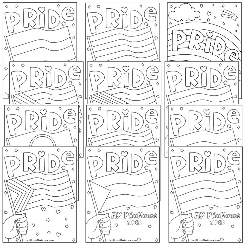Pride Coloring Pages SelfLoveRainbow
