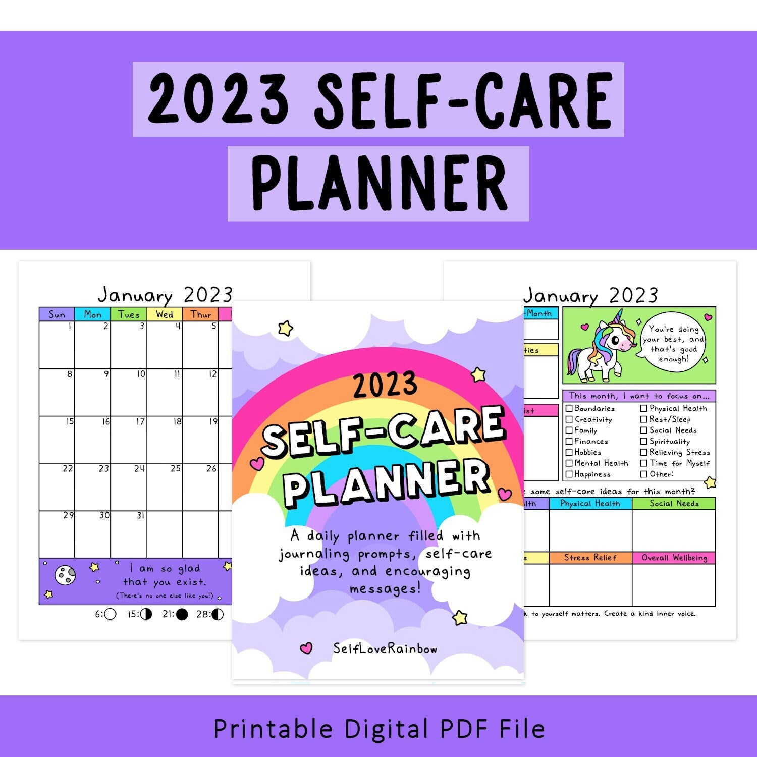 2023 Self-Care Planner