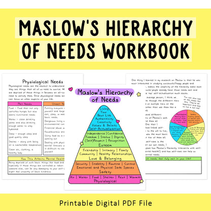 Maslow's Hierarchy of Needs Workbook