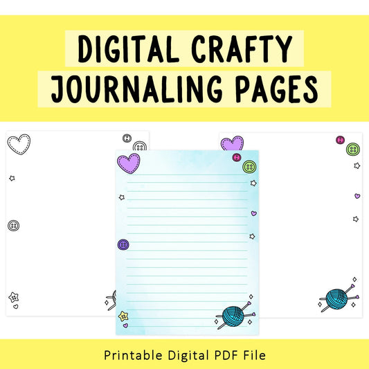 Digital Crafting-Themed Journaling Pages