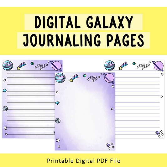 Digital Galaxy Journaling Pages