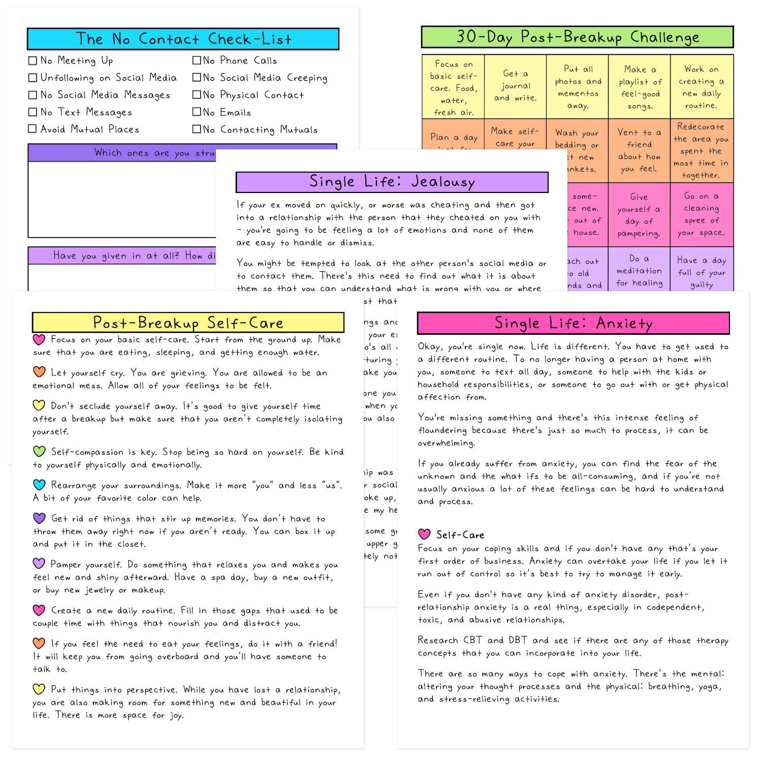 Post-Breakup Self-Care Workbook