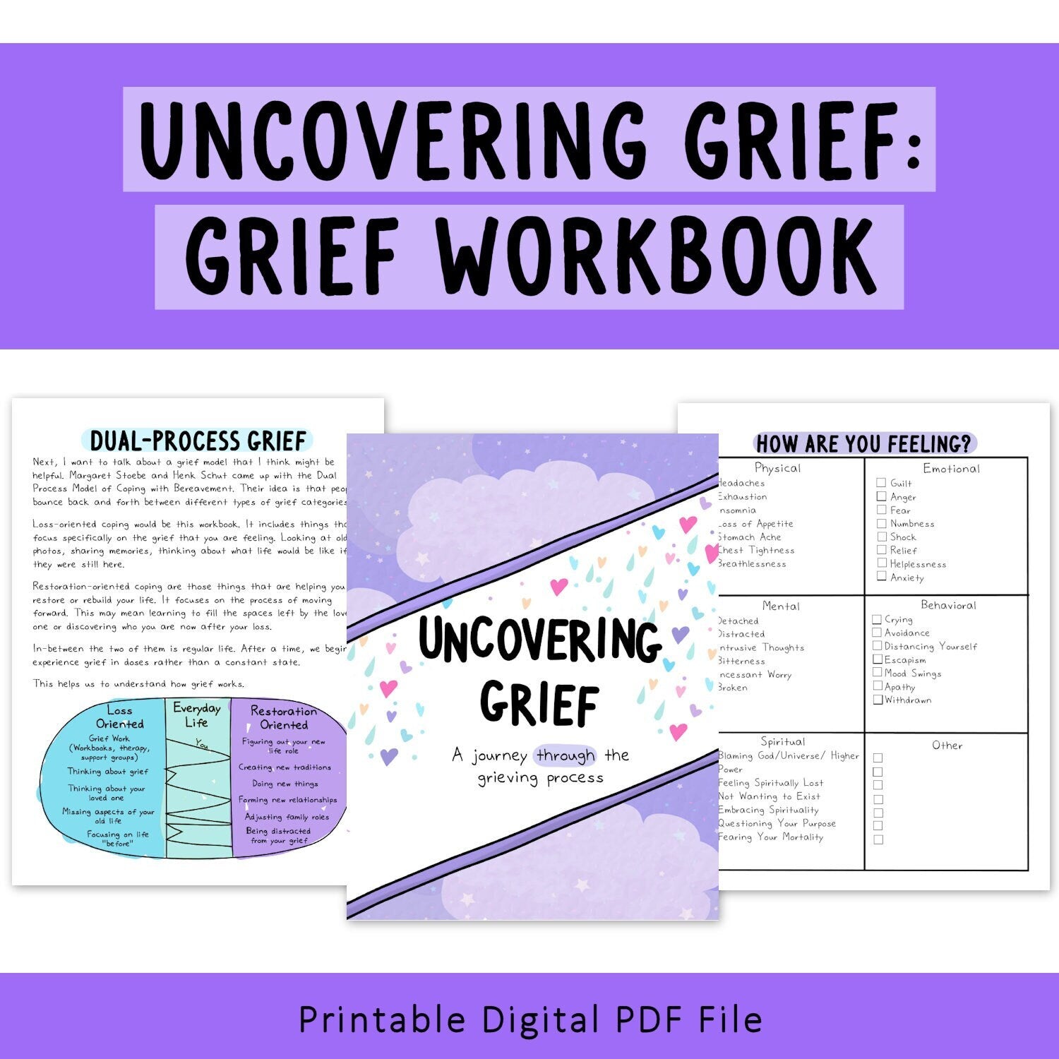 Uncovering Grief Workbook – SelfLoveRainbow