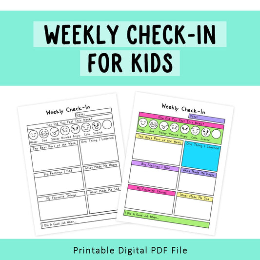 Weekly Check-In For Kids