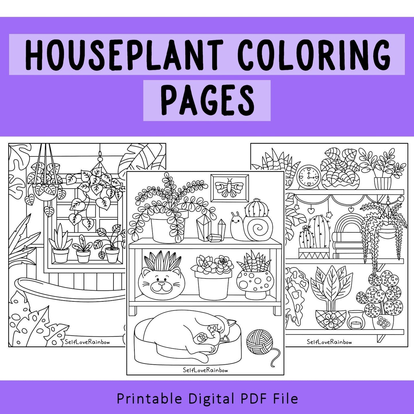 House Plant Coloring Pages