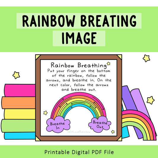 Rainbow Breathing Printable Art