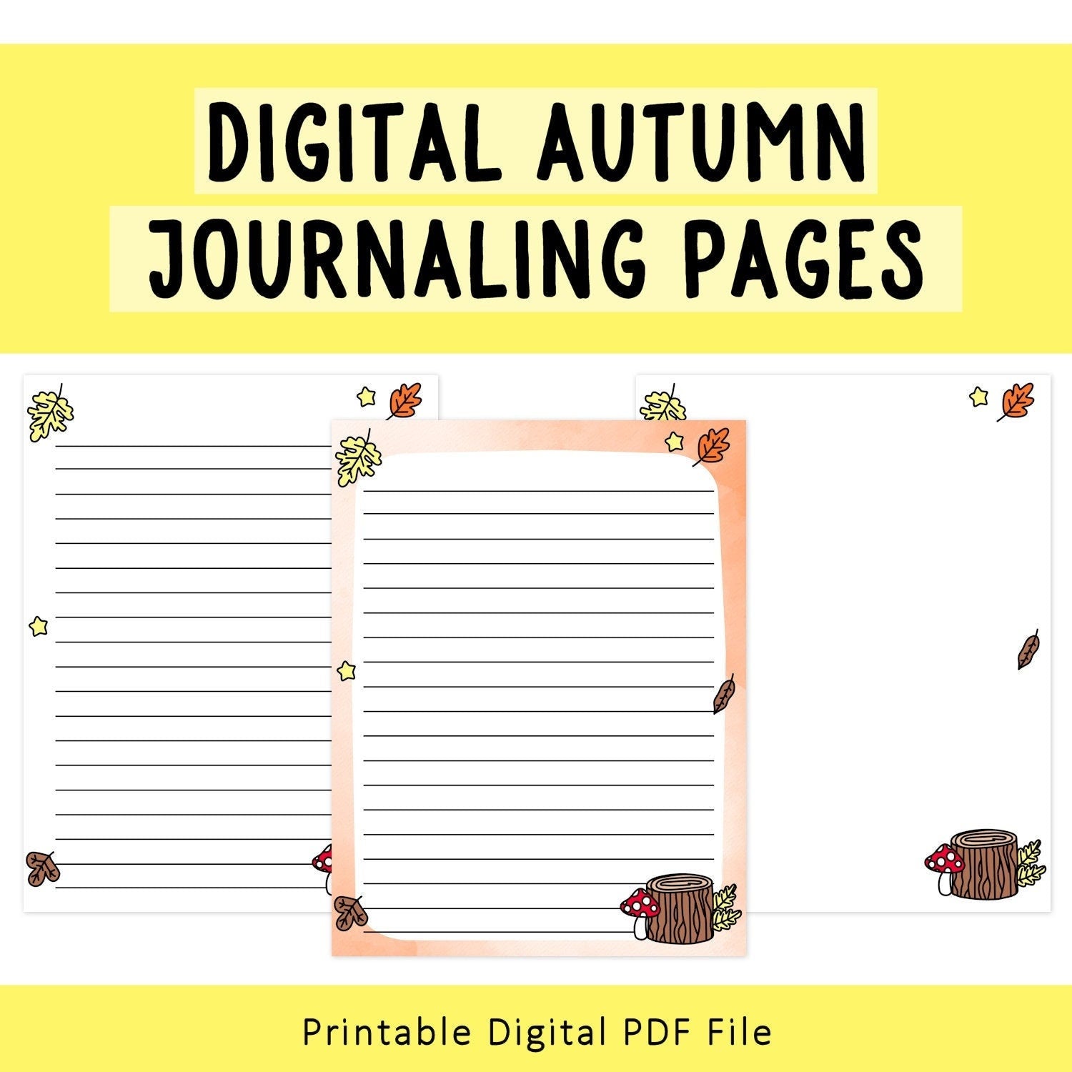 Autumn Journaling Pages