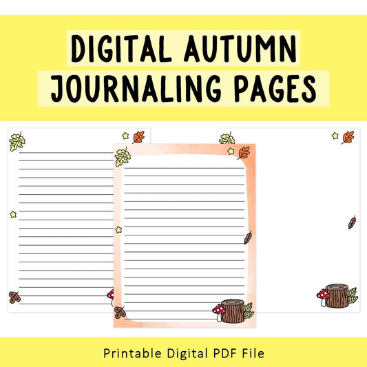 Autumn Journaling Pages